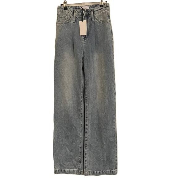 GREY LAB Denim - GREY LAB Light Blue Flare & Wide Leg Jeans, 24